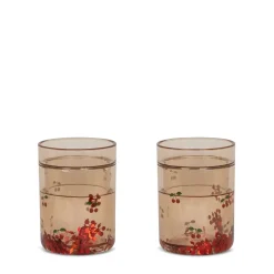 Konges Slojd Set de 2 Gobelets À Paillettes - Cherry > Enfant Vaisselle Enfants|Vaisselle Enfant