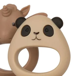 Konges Slojd Set de 2 Grignoteuses Licorne et Panda - Shell/Blush > Enfant Vaisselle Enfants|Vaisselle Enfant