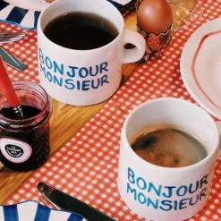 Anna + Nina Set de 2 Mugs Bonjour Madame u0026 Bonjour Monsieur > Fabriqué En Europe|Tasses & Mugs