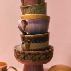 HK Living Set de 4 Mugs Cappuccino Vista 70S > Tasses & Mugs