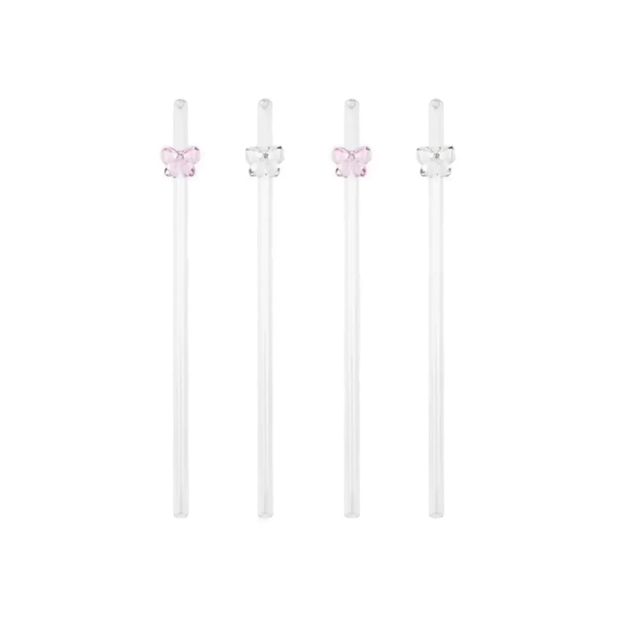 Lepelclub Set de 4 Pailles Bow > Assiettes & Couverts