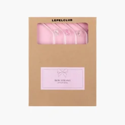 Lepelclub Set de 4 Pailles Bow > Assiettes & Couverts