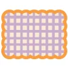 Fleux Set de table Biscotti à Carreaux - 38 cm x 48 cm - Lilas u0026 Orange > Sets De Table & Dessous De Verre