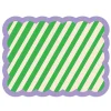 Fleux Set de table Biscotti à Rayures - 38 cm x 48 cm - Vert u0026 Violet > Sets De Table & Dessous De Verre