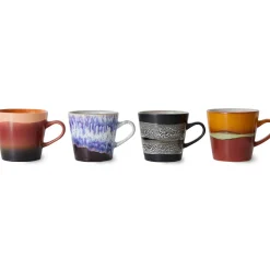 HK Living Set de 4 Tasses Americano 70's Friction en céramique > Tasses & Mugs