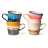HK Living Set de 4 Tasses Americano 70's Pegasus en céramique > Tasses & Mugs