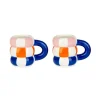 Sélectionné par Fleux Set de 2 tasses Bouée - Bleu > Bougies, Bougeoirs Et Allumettes
