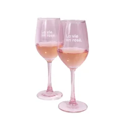 Sélectionné par Fleux Set de 2 verres - La vie en Rosé > Carafes & Verres