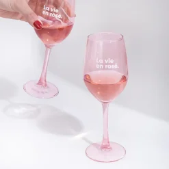 Sélectionné par Fleux Set de 2 verres - La vie en Rosé > Carafes & Verres