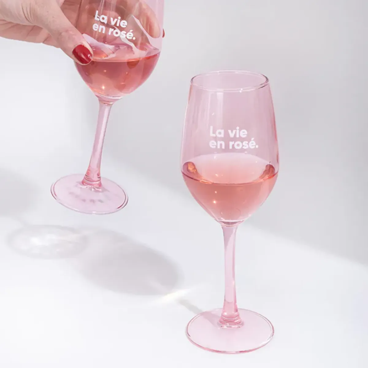 Sélectionné par Fleux Set de 2 verres - La vie en Rosé > Carafes & Verres