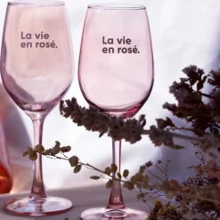 Sélectionné par Fleux Set de 2 verres - La vie en Rosé > Carafes & Verres