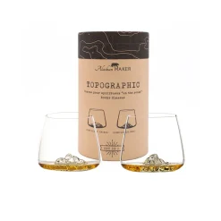 Alaskan Maker Set de 2 verres topographic Everest u0026 Mont Blanc > Carafes & Verres
