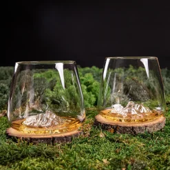 Alaskan Maker Set de 2 verres topographic Everest u0026 Mont Blanc > Carafes & Verres