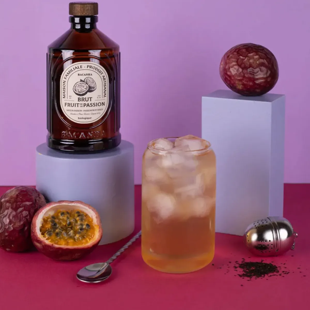 Bacanha Sirop Brut de Fruit de la passion Bio - 400 ml > Épicerie