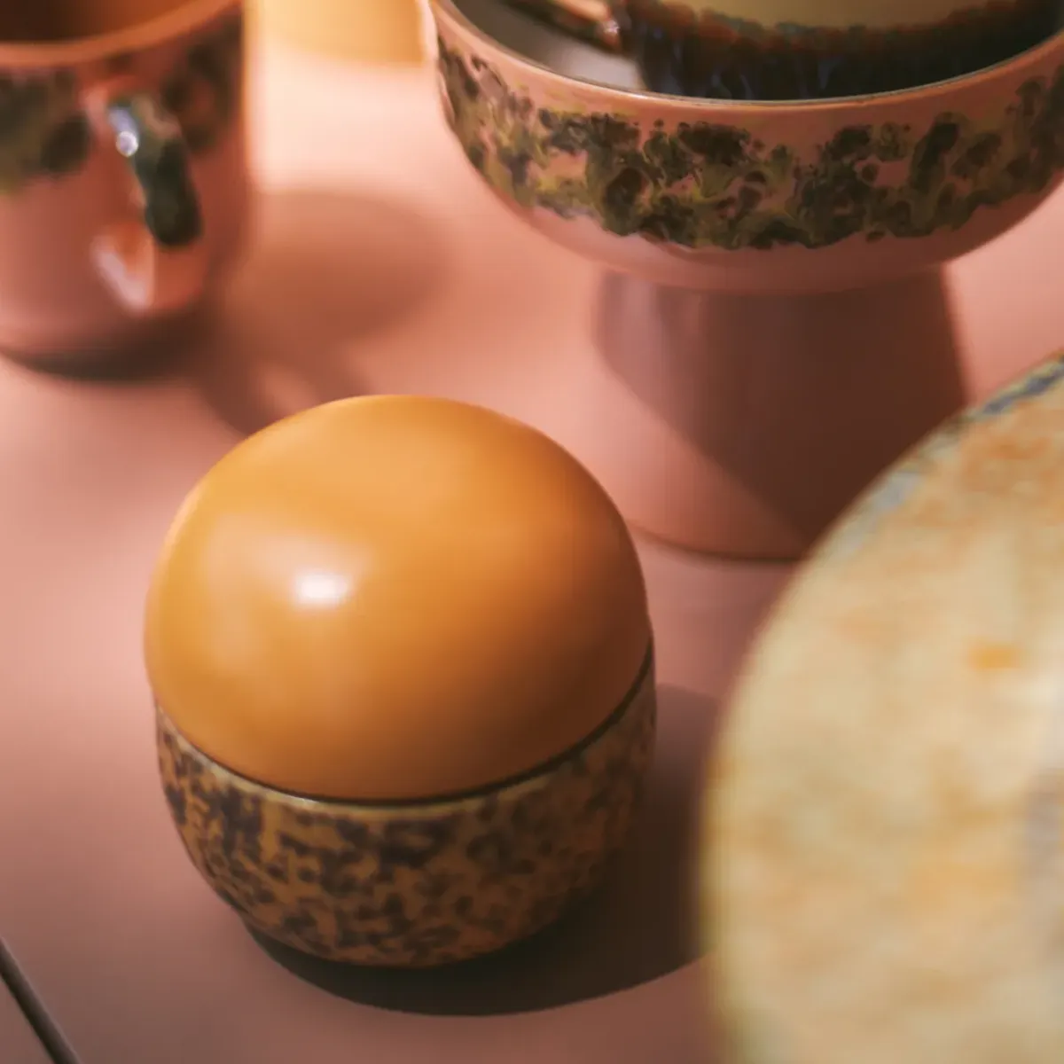 HK Living Sucrier Bay 70'S en Céramique - 8 cm > Ustensiles De Cuisine|Bols & Coupelles