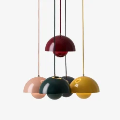 And Tradition Suspension Flowerpot VP1 by Verner Panton - Jaune > Suspensions