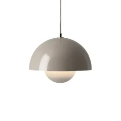 And Tradition Suspension Flowerpot VP1 by Verner Panton - Gris beige > Suspensions