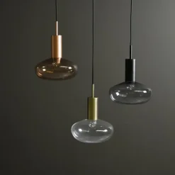 ENOstudio Suspension Gambi Ip20 Laiton en Acier - ø 25 cm > Suspensions