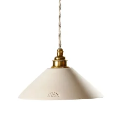 Enamoura Suspension Lisette en Terre Cuite Blanche > Fabriqué En France|Suspensions