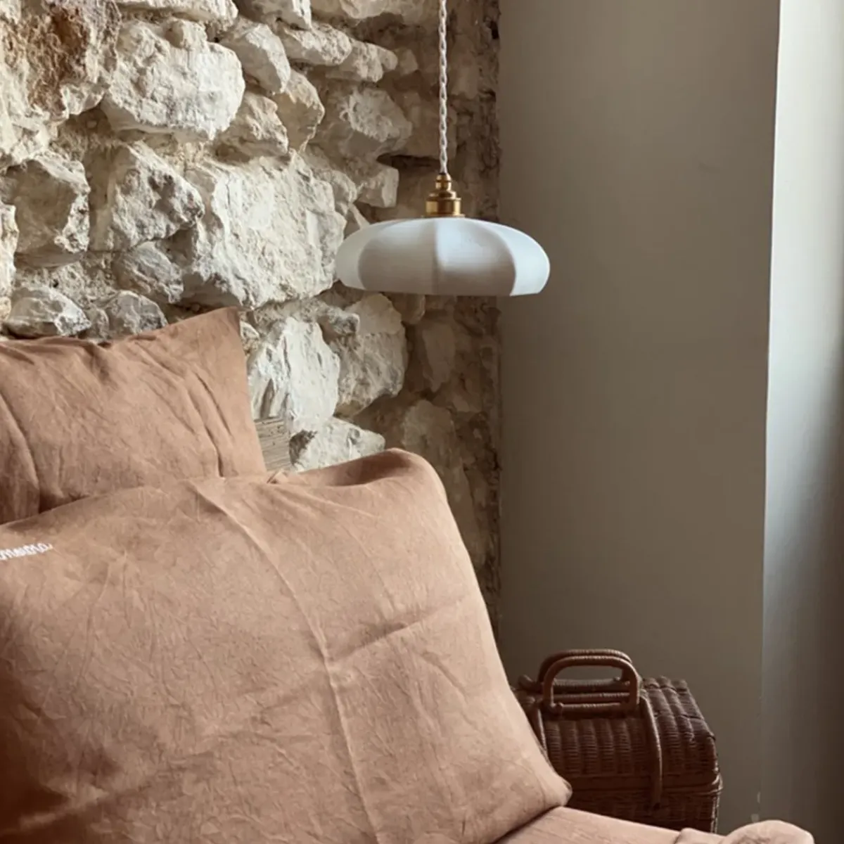 Enamoura Suspension Maria en porcelaine émaillée - Ø 24 cm > Fabriqué En France|Suspensions