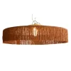 Honoré Suspension Parasol Franges - Ø 100 cm - Marron > Suspensions