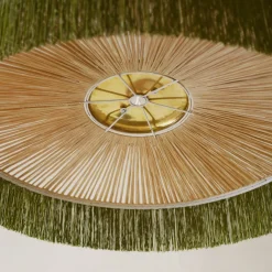 Honoré Suspension Parasol Franges - Ø 70 cm - Vert > Suspensions