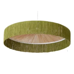Honoré Suspension Parasol Franges - Ø 100 cm - Vert > Suspensions