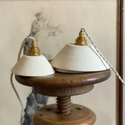 Enamoura Suspension Pitchoun en Grès Chamotté - Ivoire > Fabriqué En France|Suspensions