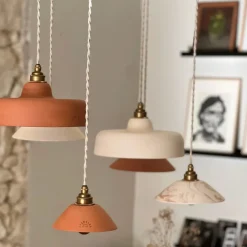 Enamoura Suspension Pitchoun en Terre Cuite Rouge > Fabriqué En France|Suspensions