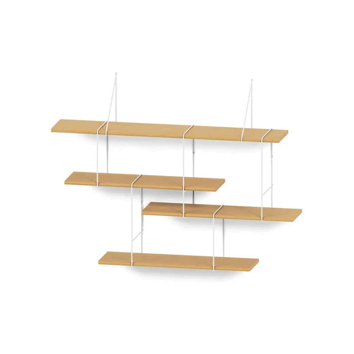 Studio Hausen Système d'Etagères Link Set 1 Chêne / Blanc > Fabriqué En Europe|Rangements