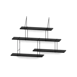 Studio Hausen Système d'Etagères Link Set 2 True Black > Fabriqué En Europe|Rangements