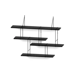 Studio Hausen Système d'Etagères Link Set 1 True Black > Fabriqué En Europe|Rangements