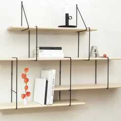 Studio Hausen Système d'Étagères Link Set 2 Frêne / Noir > Rangements|Etagères