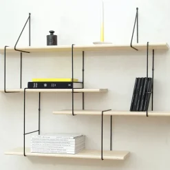 Studio Hausen Système d'Étagères Link Set 1 Frêne / Noir > Rangements|Etagères