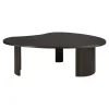 Ethnicraft Table basse Boomerang en acajou L 85 x l 77 - Marron > Tables Basses & D'appoint