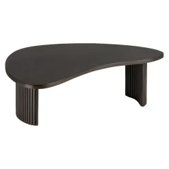 Ethnicraft Table basse Boomerang en acajou L 85 x l 77 - Marron > Tables Basses & D'appoint