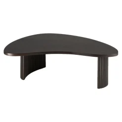 Ethnicraft Table basse Boomerang en acajou L 125 x l 75 - Marron > Tables Basses & D'appoint