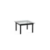 Hay Table basse Kofi Chêne Massif Noir u0026 Verre Clair - l 60 x L 60 x h 36 cm > Tables Basses & D'appoint