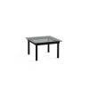 Hay Table basse Kofi Chêne Massif Noir u0026 Verre Teinté Gris - l 60 x L 60 x h 36 cm > Tables Basses & D'appoint