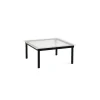 Hay Table basse Kofi Chêne Massif Noir u0026 Verre Roseau Clair - l 80 x L 80 x h 36 cm > Tables Basses & D'appoint