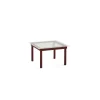 Hay Table basse Kofi Chêne Massif Rouge Grange u0026 Verre Roseau Transparent - l 60 x L 60 x h 36 cm > Tables Basses & D'appoint
