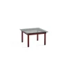 Hay Table basse Kofi Chêne Massif Rouge Grange u0026 Verre Teinté Gris - l 60 x L 60 x h 36 cm > Tables Basses & D'appoint