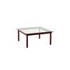 Hay Table basse Kofi Chêne Massif Rouge Grange u0026 Verre Clair - l 80 x L 80 x h 36 cm > Tables Basses & D'appoint