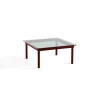 Hay Table basse Kofi Chêne Massif Rouge Grange u0026 Verre Teinté Gris - l 80 x L 80 x h 36 cm > Tables Basses & D'appoint