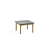 Hay Table basse Kofi Chêne Massif u0026 Verre Teinté Gris - l 60 x L 60 x h 36 cm > Tables Basses & D'appoint