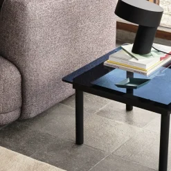 Hay Table basse Kofi Chêne Massif u0026 Verre Teinté Gris - l 60 x L 60 x h 36 cm > Tables Basses & D'appoint