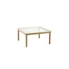 Hay Table basse Kofi Chêne Massif u0026 Verre Roseau Transparent - l 80 x L 80 x h 36 cm > Tables Basses & D'appoint