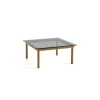 Hay Table basse Kofi Chêne Massif u0026 Verre Teinté Gris - l 80 x L 80 x h 36 cm > Tables Basses & D'appoint