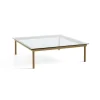 Hay Table basse Kofi Chêne Massif u0026 Verre Clair - l 120 x L 120 x h 36 cm > Tables Basses & D'appoint