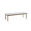Hay Table basse Kofi Chêne Massif u0026 Verre Clair - l 140 x L 50 x h 36 cm > Tables Basses & D'appoint